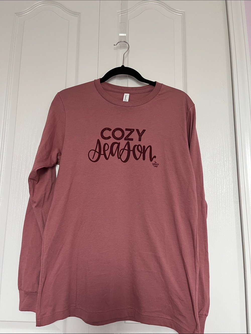Bella Canvas Dusty Rose Long sleeve Crewneck Tee